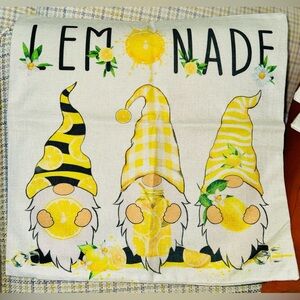20x20 Pillow Covers: Summer, Lemonade, Gnomes, Farm Truck (BUNDLE of 4)…